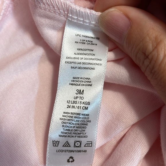 NWT. Little Me Infant Girl’s 3M Cotton Bodysuit. - Picture 9 of 9